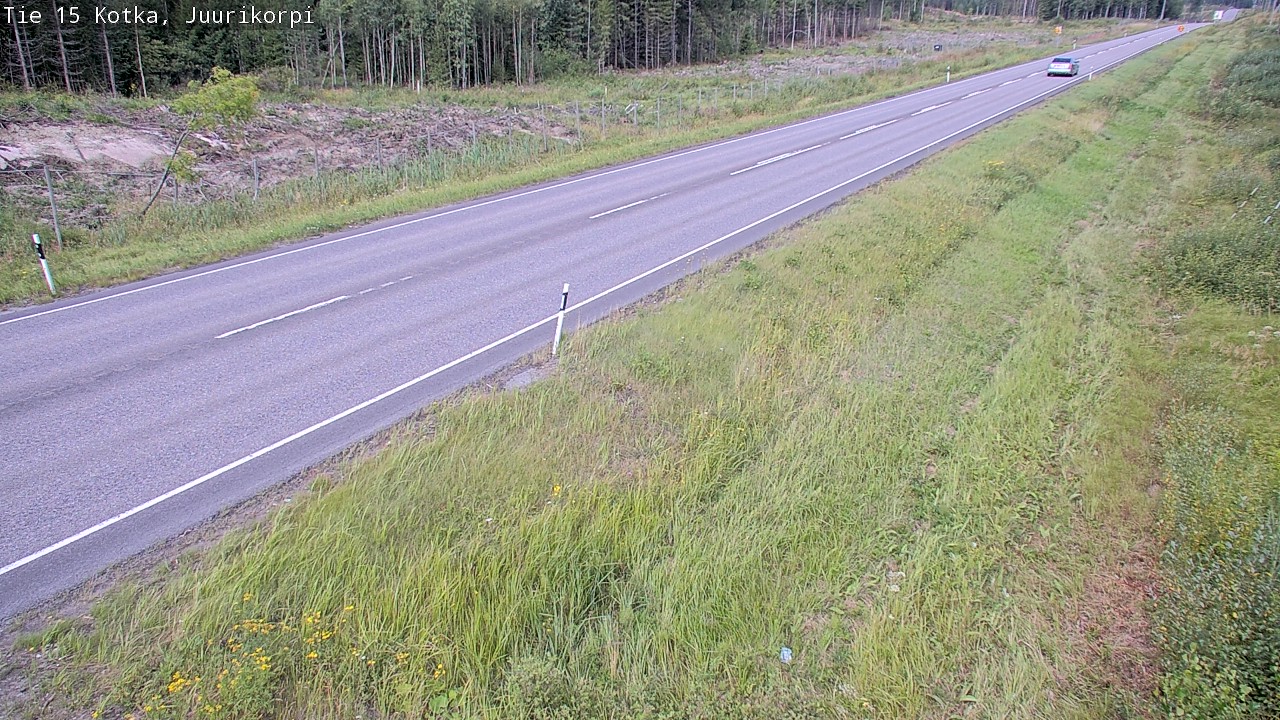 Weather Camera Image Väg 15 Kotka, Juurikorpi, Kotka, Kymenlaakso