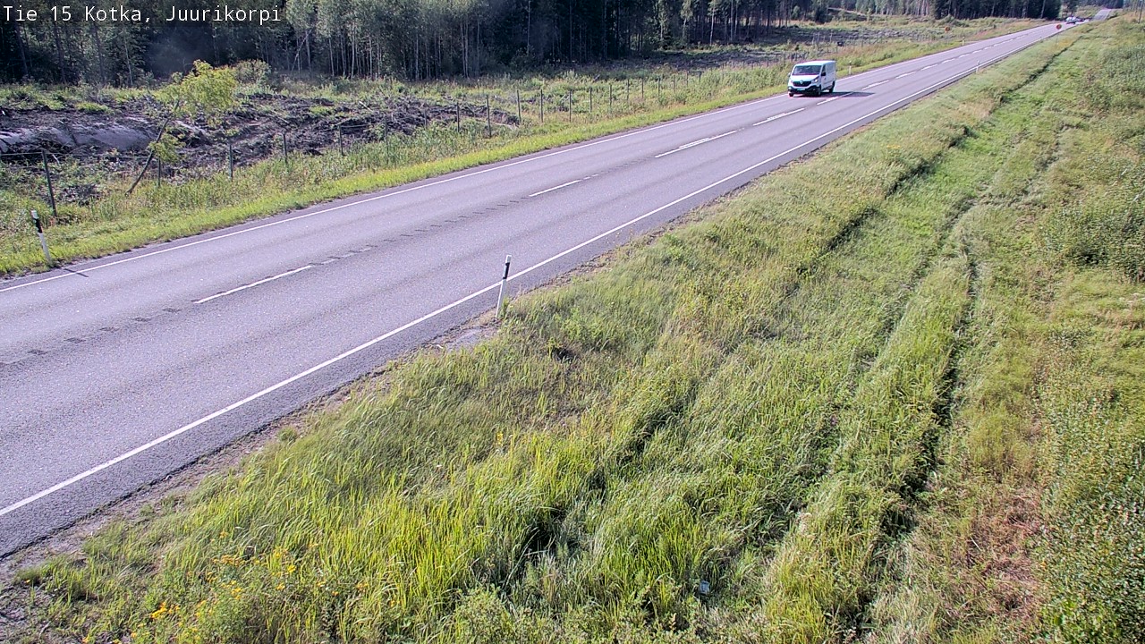 Weather Camera Image Väg 15 Kotka, Juurikorpi, Kotka, Kymenlaakso
