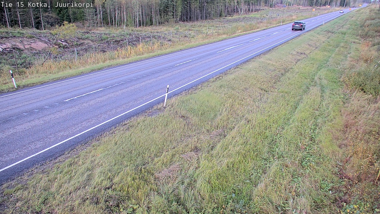 Weather Camera Image Väg 15 Kotka, Juurikorpi, Kotka, Kymenlaakso