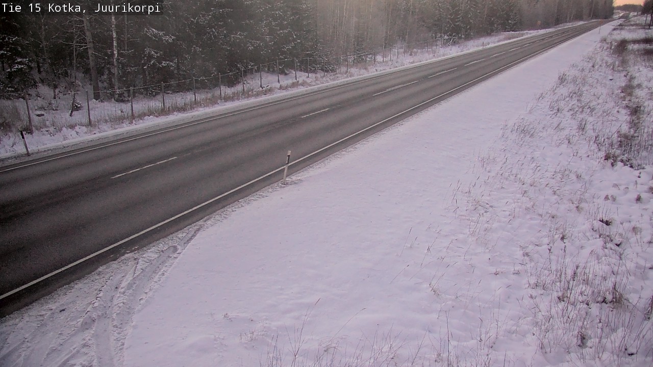 Weather Camera Image Väg 15 Kotka, Juurikorpi, Kotka, Kymenlaakso