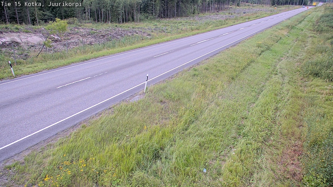 Weather Camera Image Väg 15 Kotka, Juurikorpi, Kotka, Kymenlaakso