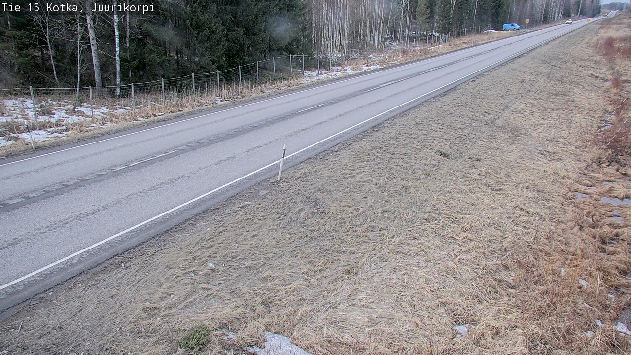 Weather Camera Image Väg 15 Kotka, Juurikorpi, Kotka, Kymenlaakso
