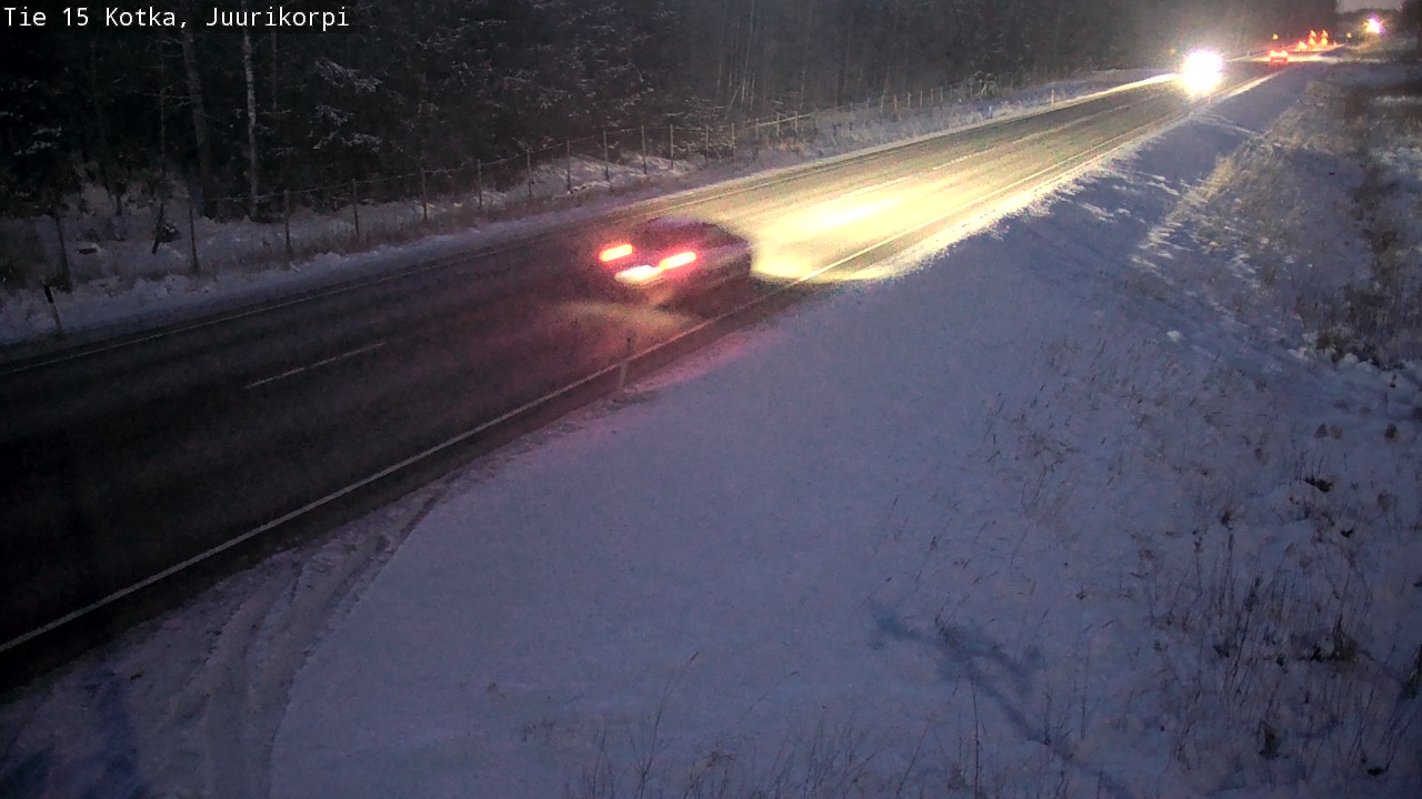 Weather Camera Image Väg 15 Kotka, Juurikorpi, Kotka, Kymenlaakso