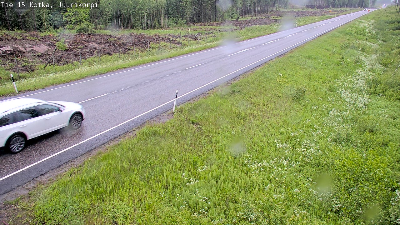 Weather Camera Image Väg 15 Kotka, Juurikorpi, Kotka, Kymenlaakso
