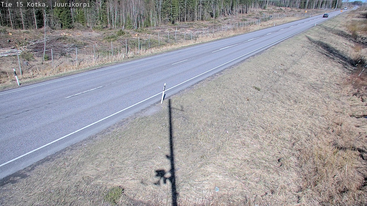 Weather Camera Image Road 15 Kotka, Juurikorpi, Kotka, Kymenlaakso