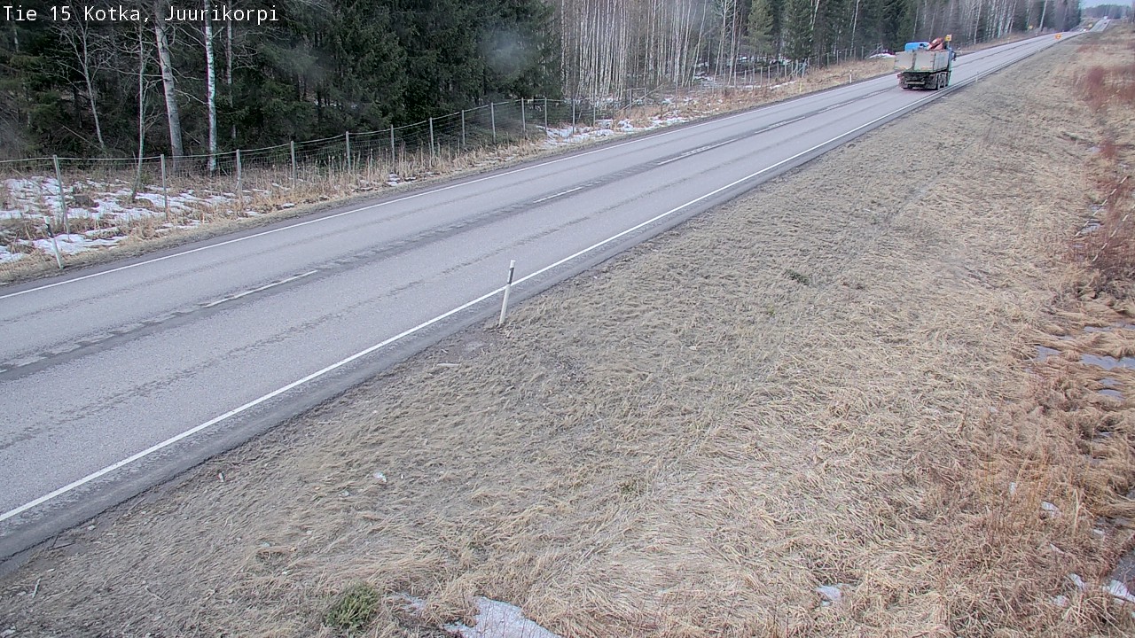 Weather Camera Image Väg 15 Kotka, Juurikorpi, Kotka, Kymenlaakso