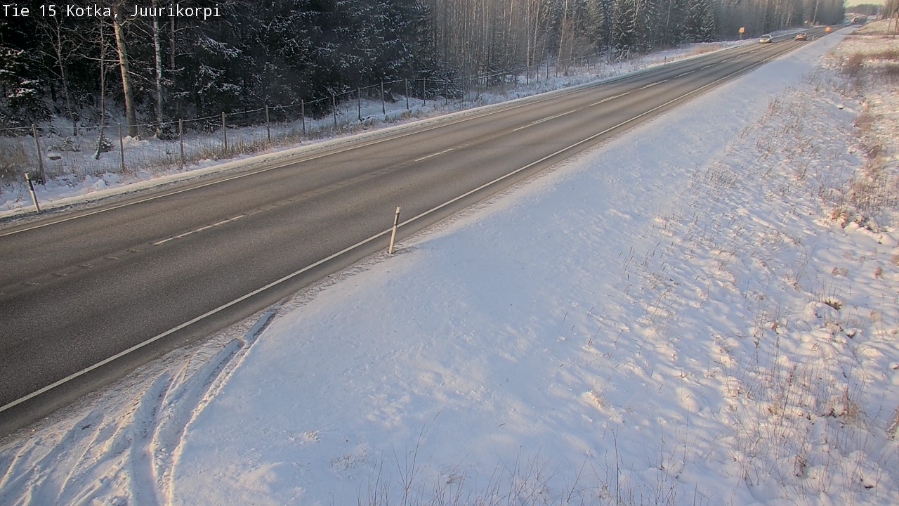 Weather Camera Image Väg 15 Kotka, Juurikorpi, Kotka, Kymenlaakso