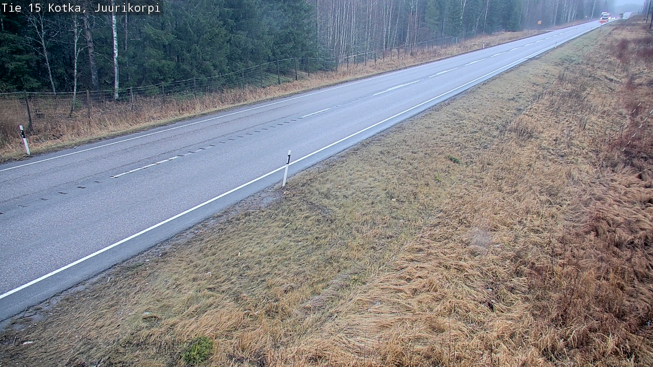Weather Camera Image Road 15 Kotka, Juurikorpi, Kotka, Kymenlaakso
