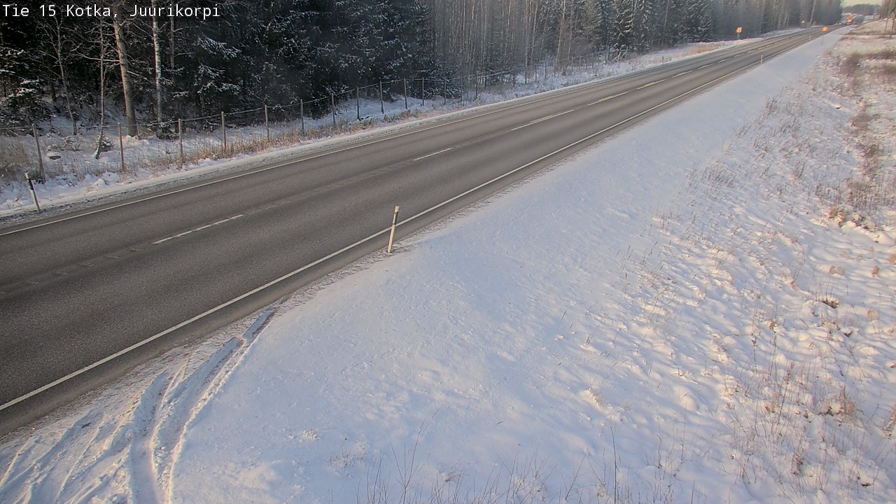 Weather Camera Image Väg 15 Kotka, Juurikorpi, Kotka, Kymenlaakso
