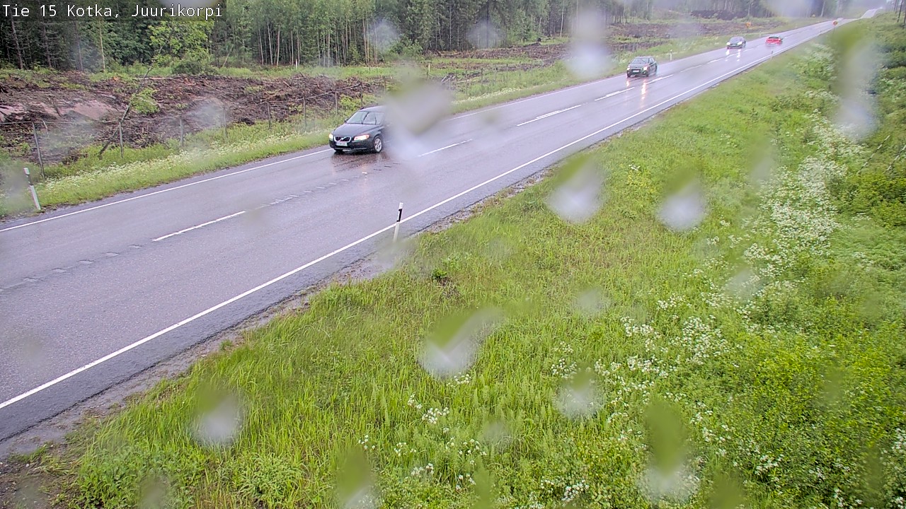 Weather Camera Image Road 15 Kotka, Juurikorpi, Kotka, Kymenlaakso