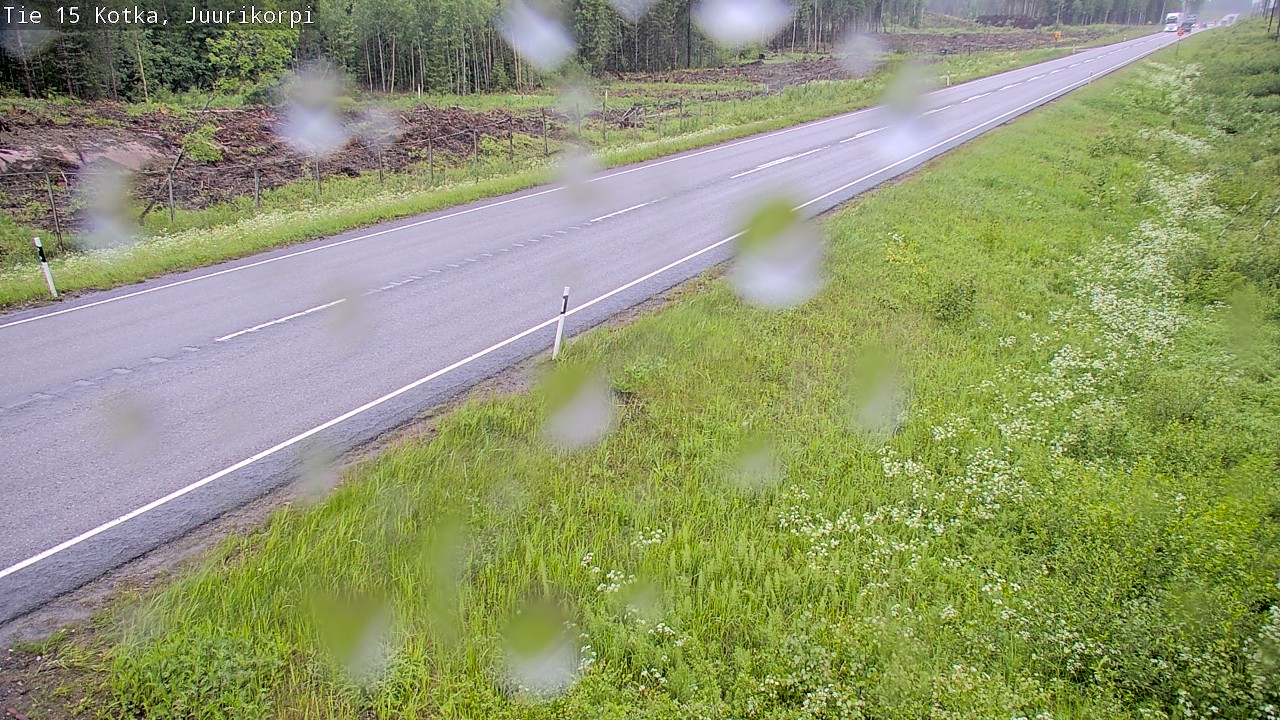 Weather Camera Image Road 15 Kotka, Juurikorpi, Kotka, Kymenlaakso