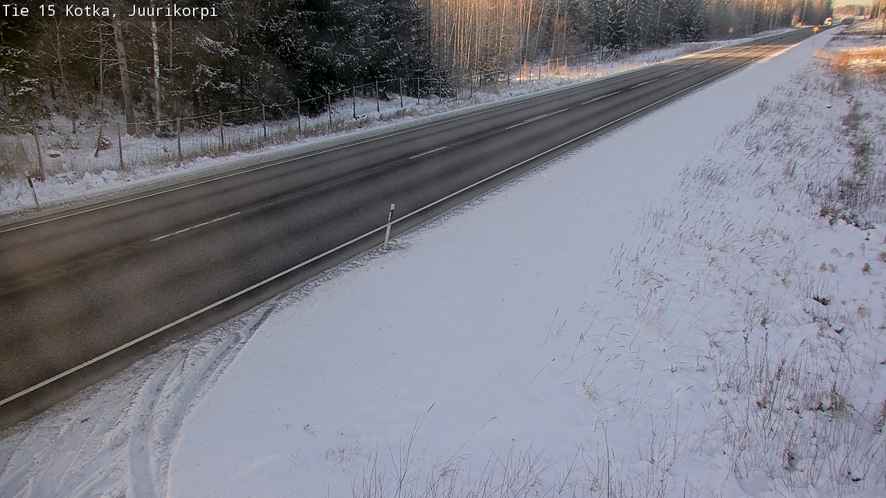 Weather Camera Image Väg 15 Kotka, Juurikorpi, Kotka, Kymenlaakso