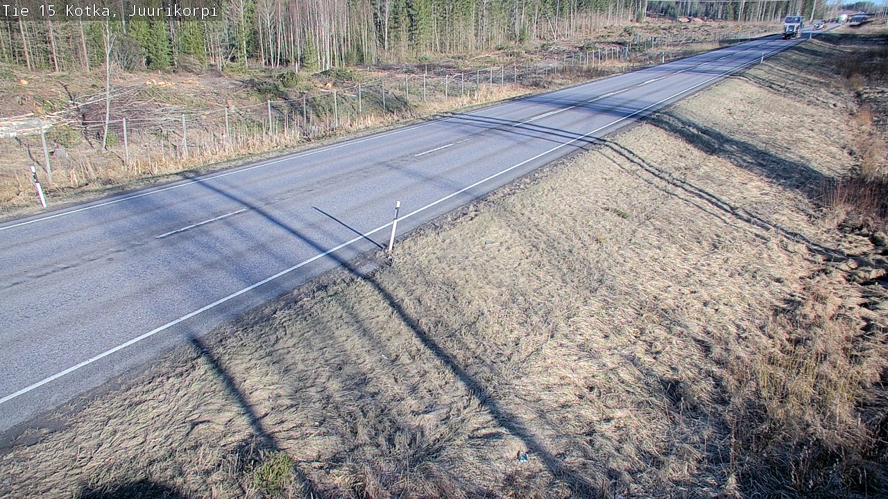 Weather Camera Image Väg 15 Kotka, Juurikorpi, Kotka, Kymenlaakso
