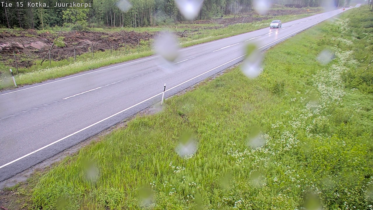 Weather Camera Image Road 15 Kotka, Juurikorpi, Kotka, Kymenlaakso