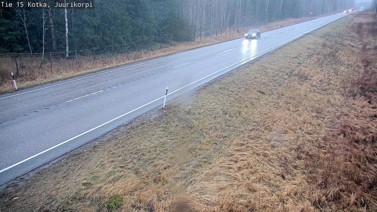 Weather Camera Image Väg 15 Kotka, Juurikorpi, Kotka, Kymenlaakso