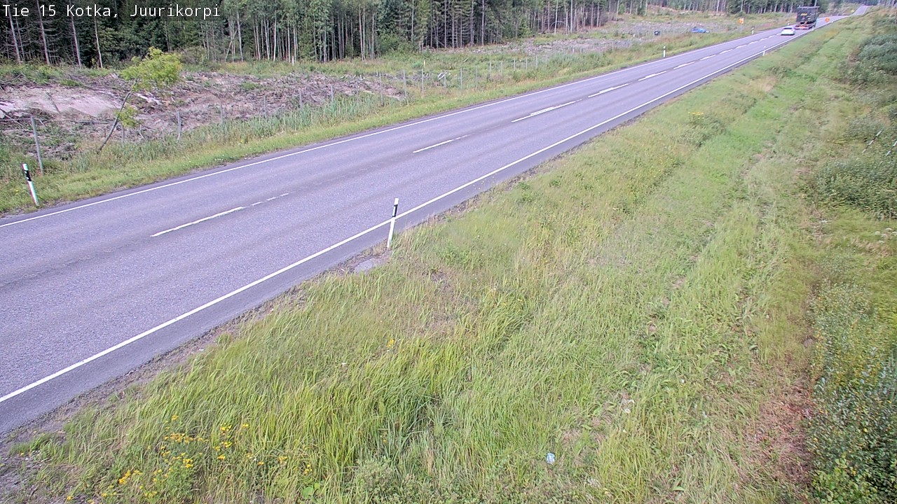 Weather Camera Image Väg 15 Kotka, Juurikorpi, Kotka, Kymenlaakso