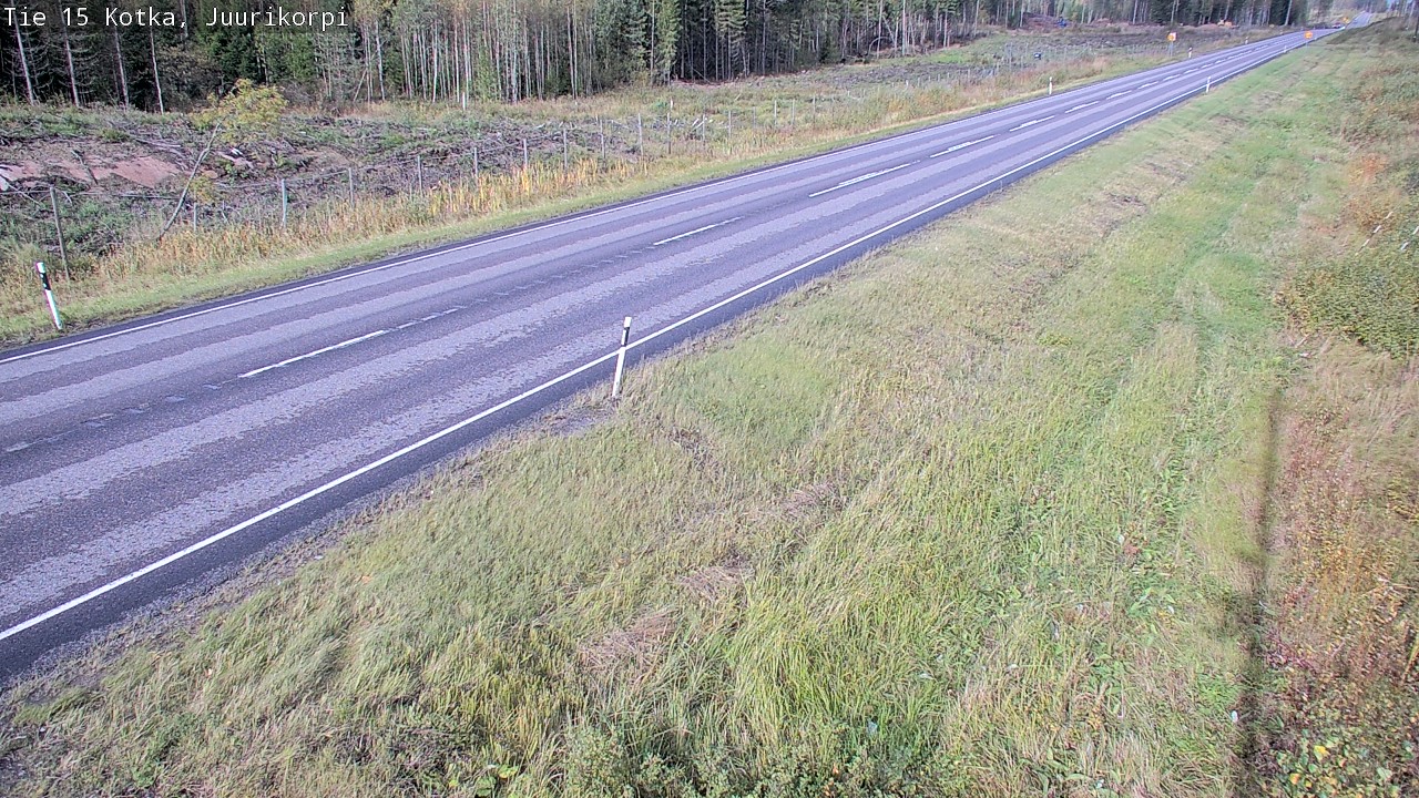 Weather Camera Image Väg 15 Kotka, Juurikorpi, Kotka, Kymenlaakso
