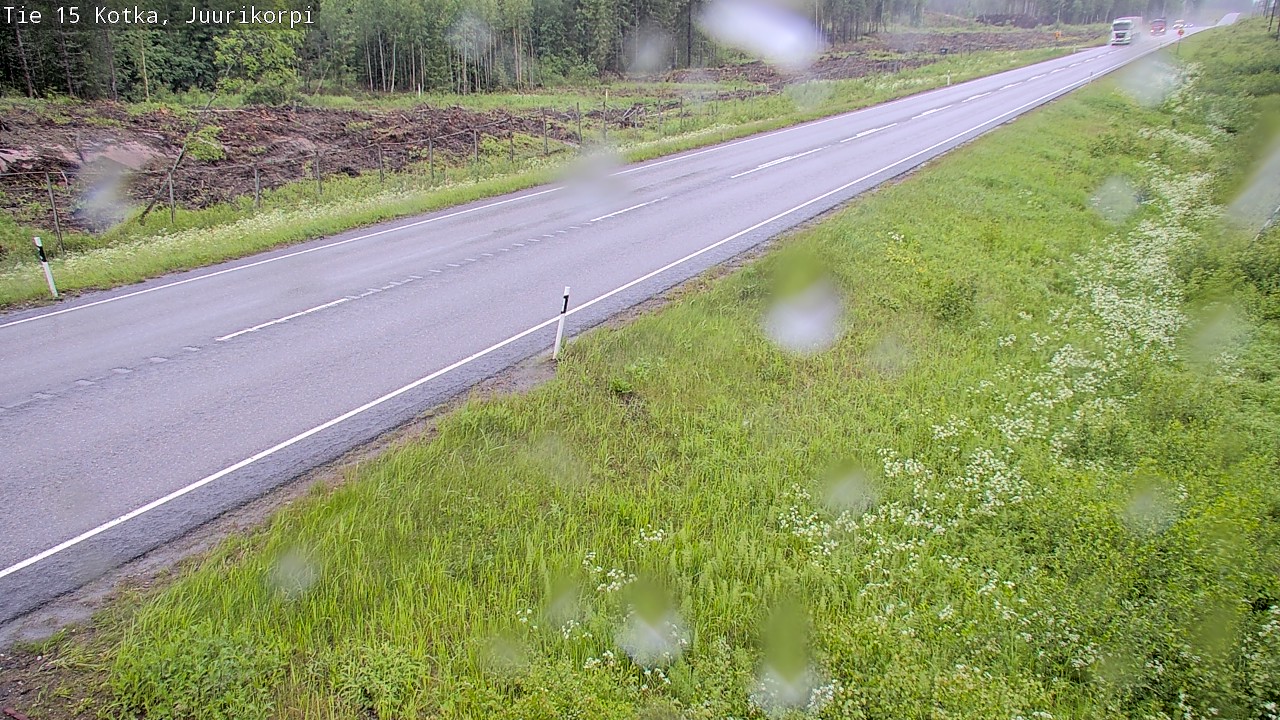 Weather Camera Image Road 15 Kotka, Juurikorpi, Kotka, Kymenlaakso