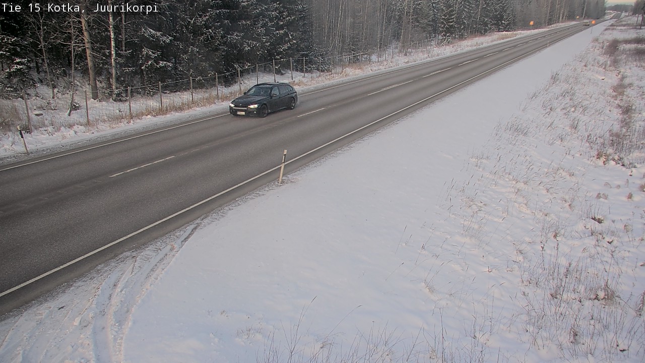 Weather Camera Image Väg 15 Kotka, Juurikorpi, Kotka, Kymenlaakso