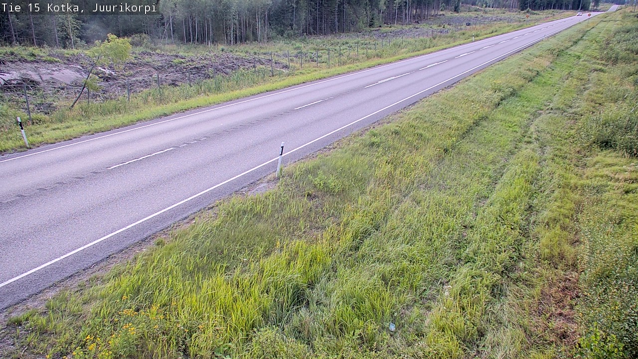 Weather Camera Image Väg 15 Kotka, Juurikorpi, Kotka, Kymenlaakso