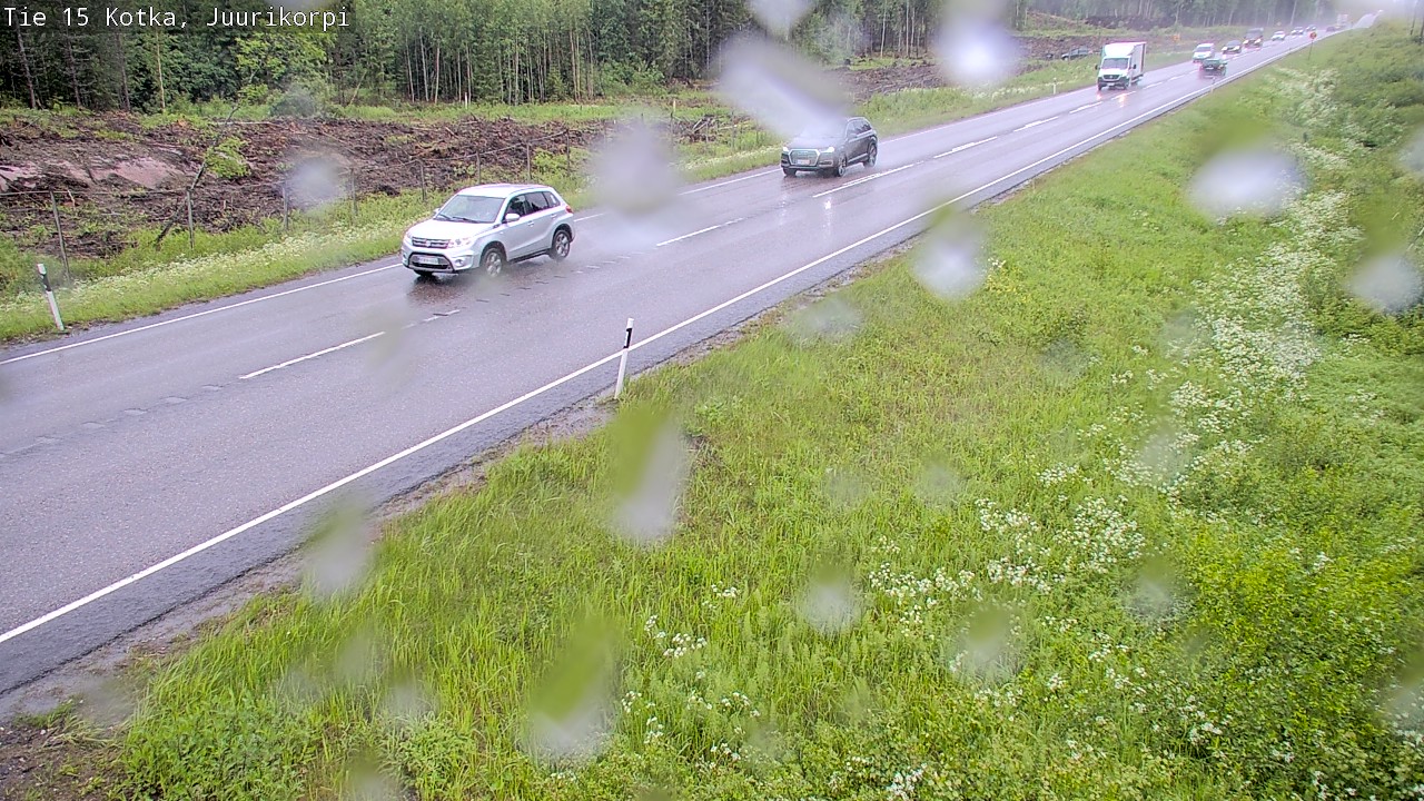 Weather Camera Image Road 15 Kotka, Juurikorpi, Kotka, Kymenlaakso