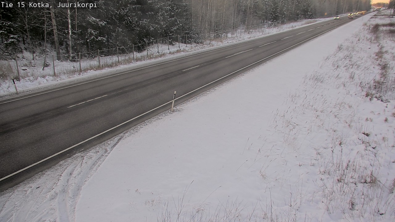 Weather Camera Image Väg 15 Kotka, Juurikorpi, Kotka, Kymenlaakso