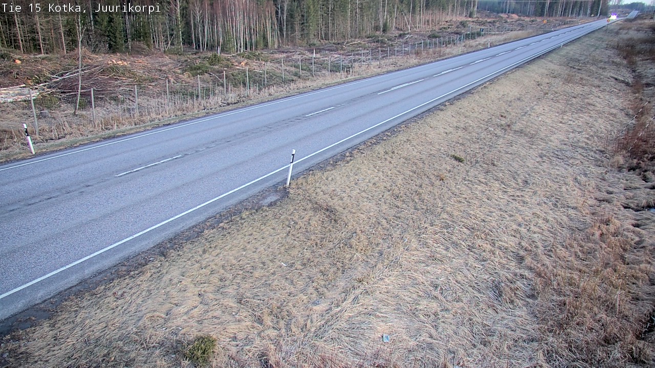 Weather Camera Image Väg 15 Kotka, Juurikorpi, Kotka, Kymenlaakso