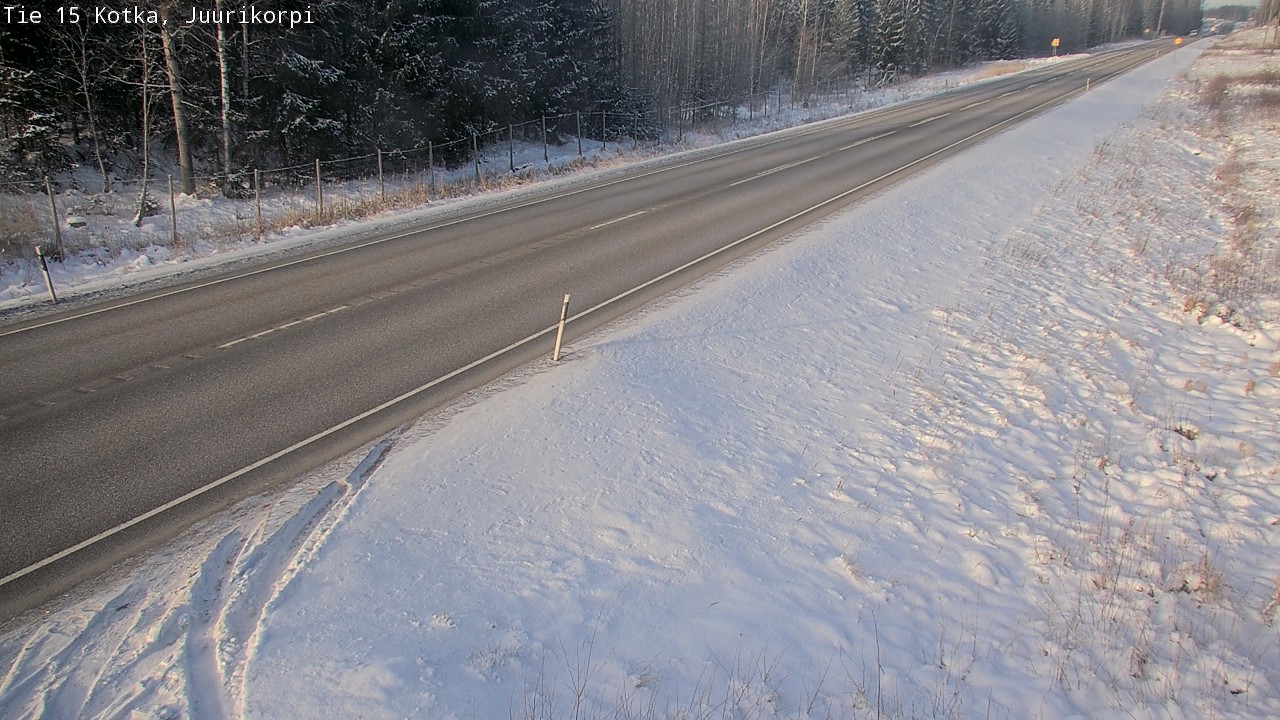 Weather Camera Image Väg 15 Kotka, Juurikorpi, Kotka, Kymenlaakso