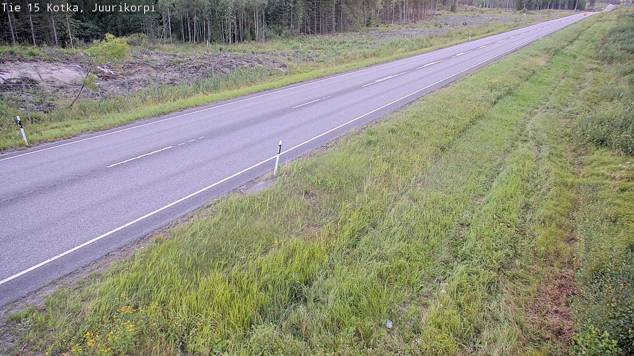 Weather Camera Image Väg 15 Kotka, Juurikorpi, Kotka, Kymenlaakso