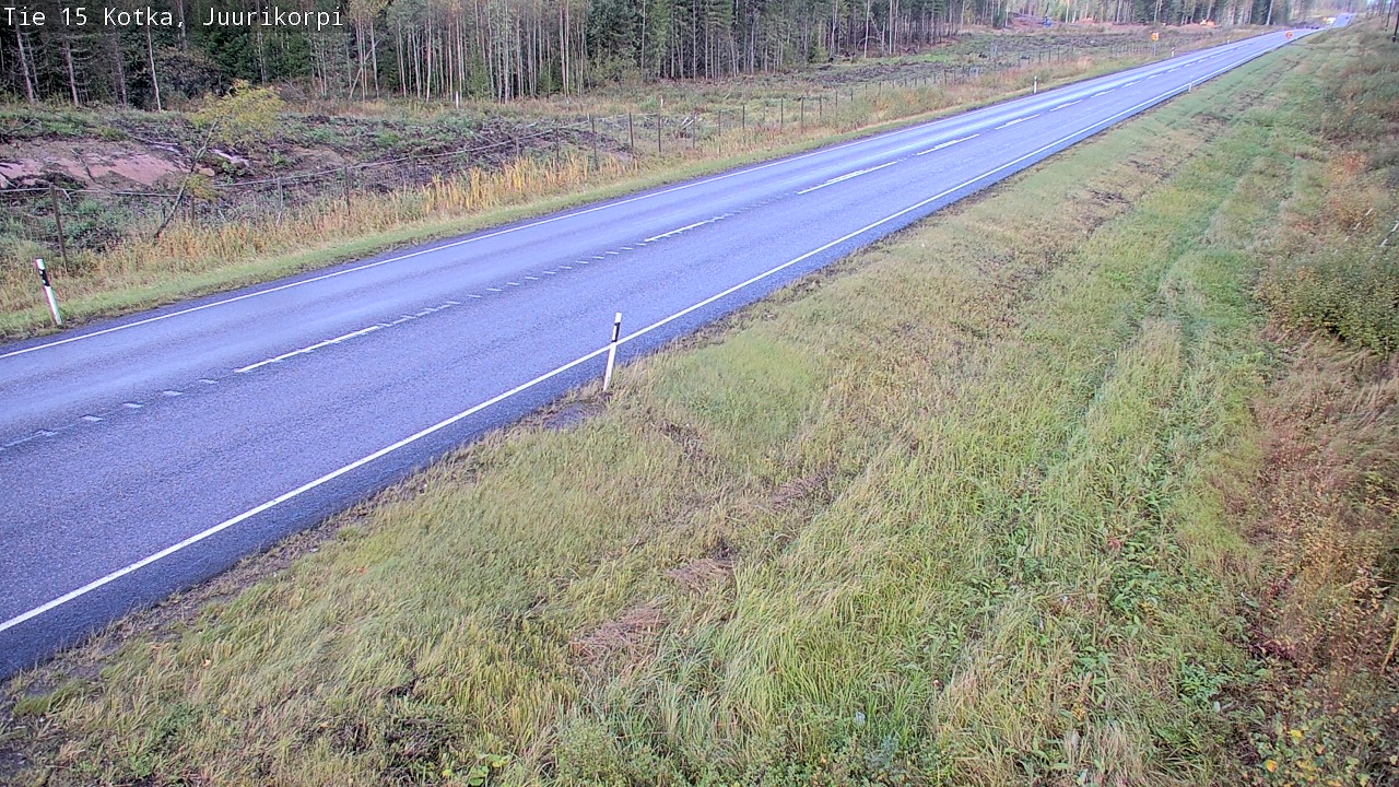 Weather Camera Image Väg 15 Kotka, Juurikorpi, Kotka, Kymenlaakso