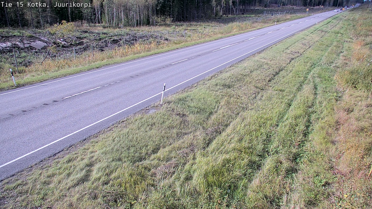Weather Camera Image Road 15 Kotka, Juurikorpi, Kotka, Kymenlaakso