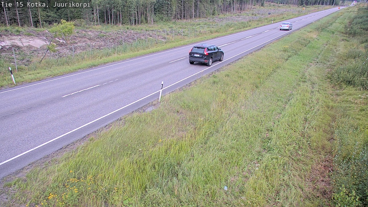 Weather Camera Image Väg 15 Kotka, Juurikorpi, Kotka, Kymenlaakso