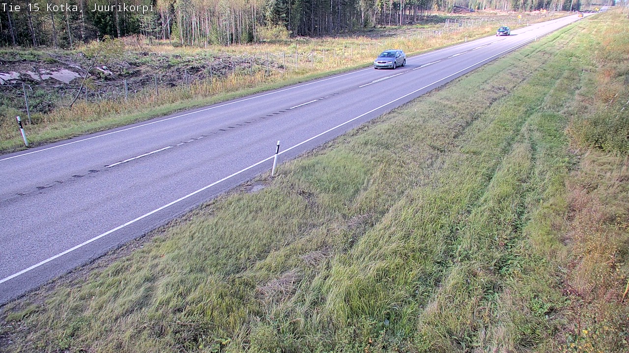 Weather Camera Image Road 15 Kotka, Juurikorpi, Kotka, Kymenlaakso