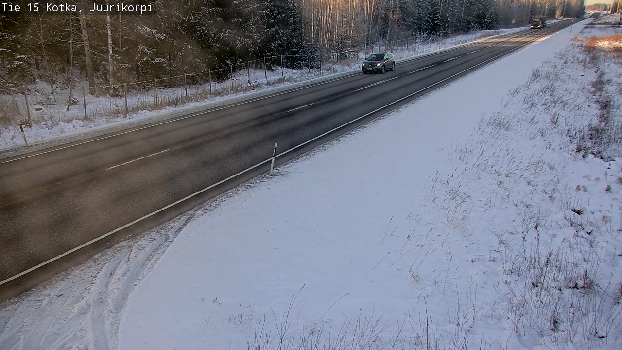 Weather Camera Image Väg 15 Kotka, Juurikorpi, Kotka, Kymenlaakso