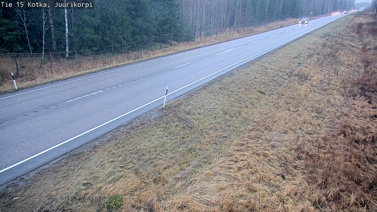 Weather Camera Image Road 15 Kotka, Juurikorpi, Kotka, Kymenlaakso