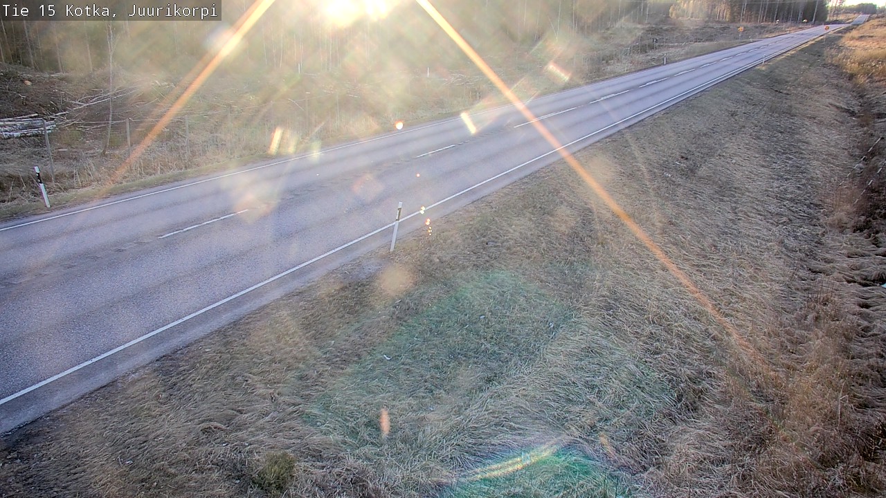 Weather Camera Image Väg 15 Kotka, Juurikorpi, Kotka, Kymenlaakso