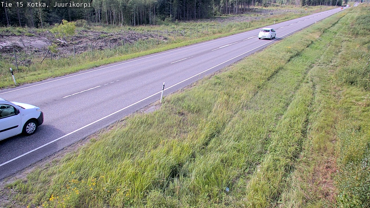 Weather Camera Image Väg 15 Kotka, Juurikorpi, Kotka, Kymenlaakso