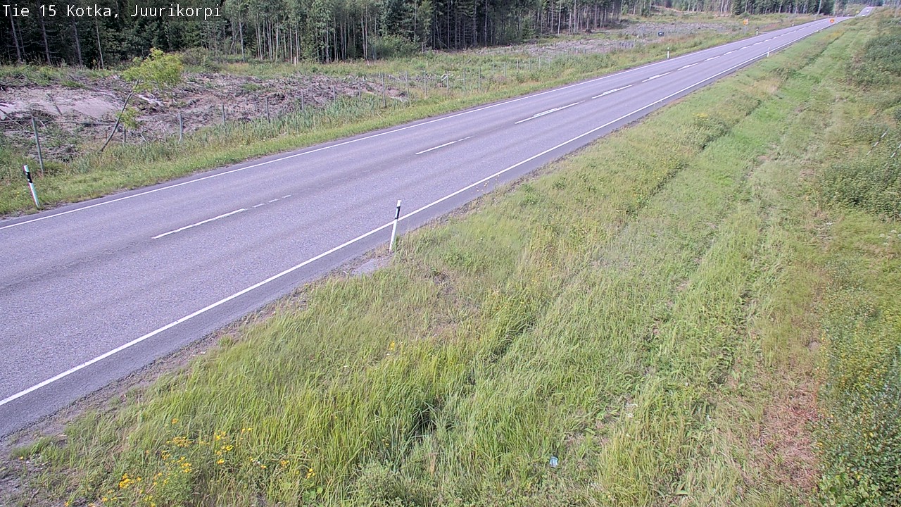 Weather Camera Image Väg 15 Kotka, Juurikorpi, Kotka, Kymenlaakso
