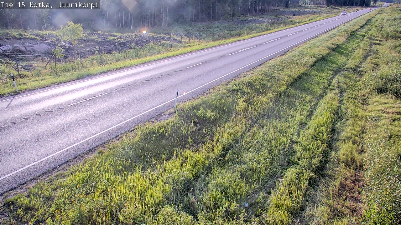 Weather Camera Image Väg 15 Kotka, Juurikorpi, Kotka, Kymenlaakso
