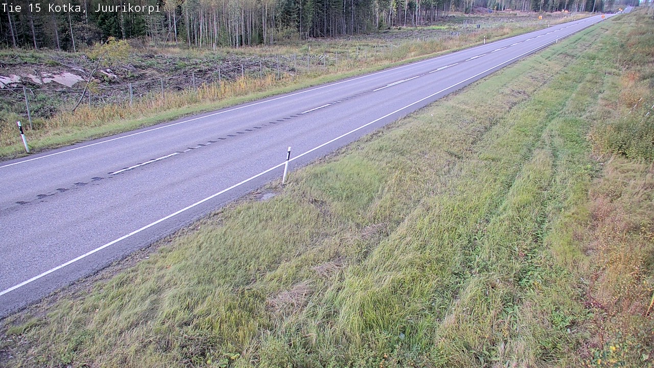 Weather Camera Image Road 15 Kotka, Juurikorpi, Kotka, Kymenlaakso