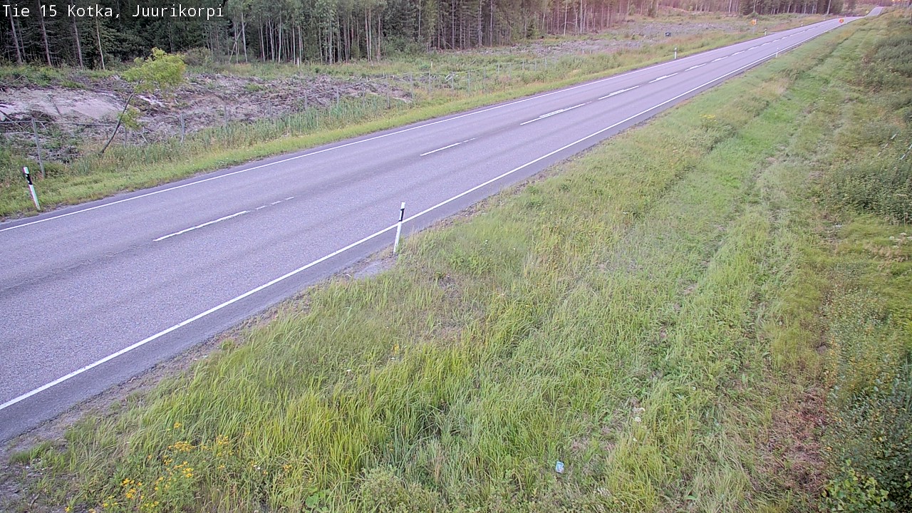 Weather Camera Image Väg 15 Kotka, Juurikorpi, Kotka, Kymenlaakso