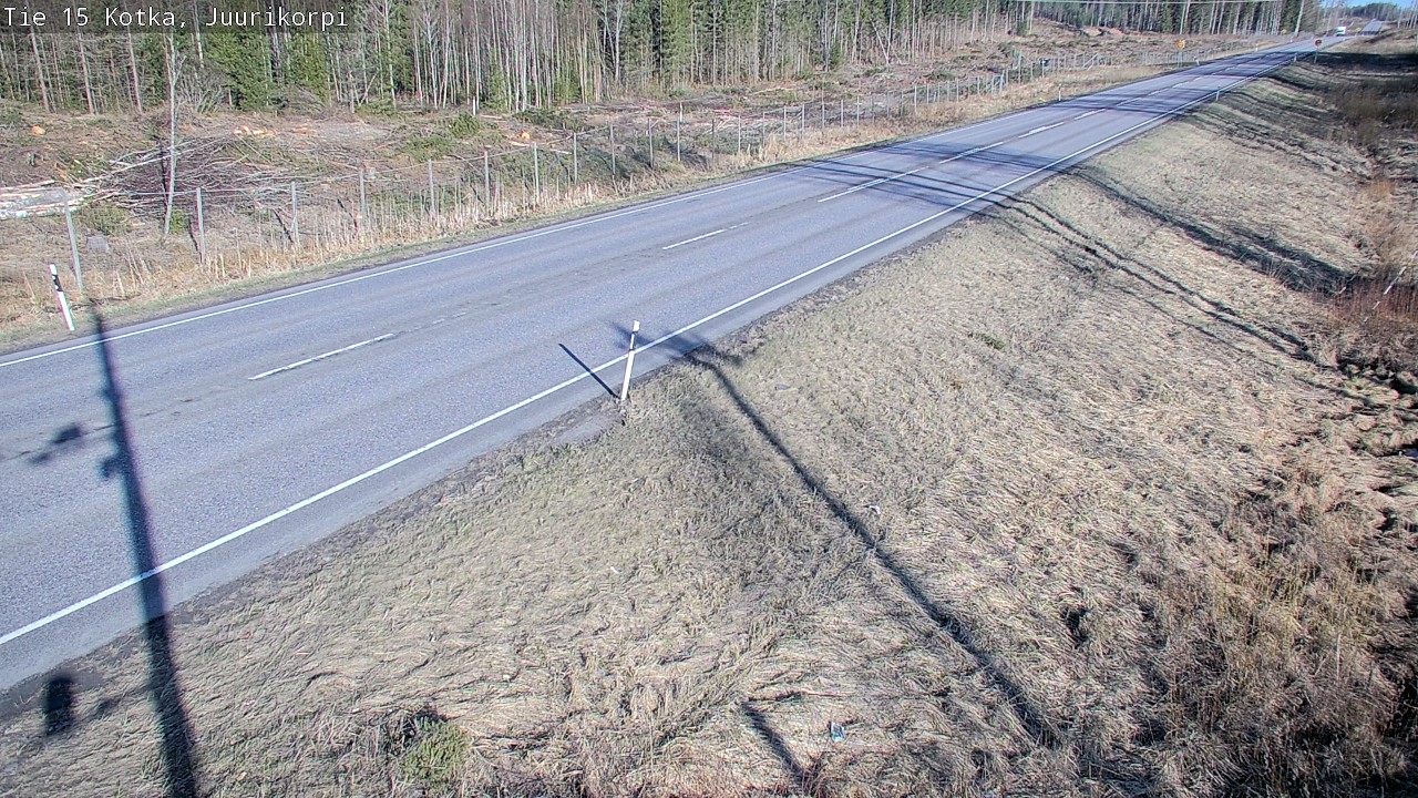 Weather Camera Image Road 15 Kotka, Juurikorpi, Kotka, Kymenlaakso