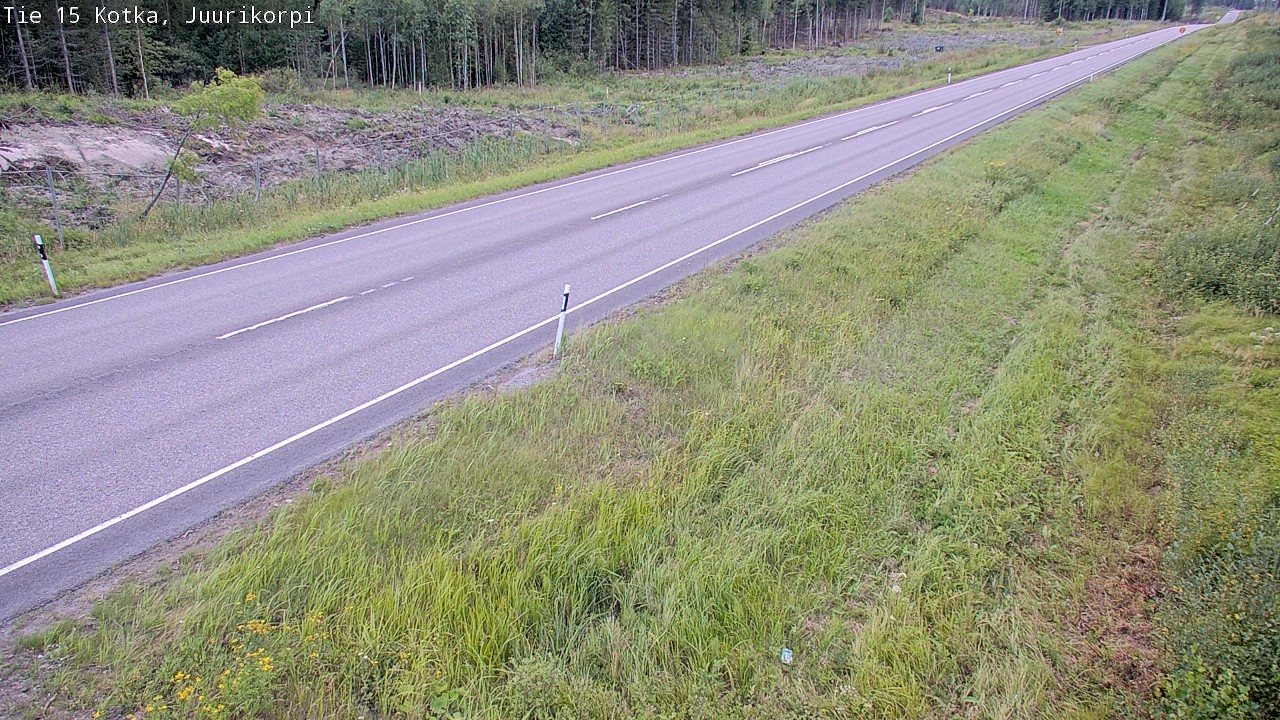 Weather Camera Image Väg 15 Kotka, Juurikorpi, Kotka, Kymenlaakso