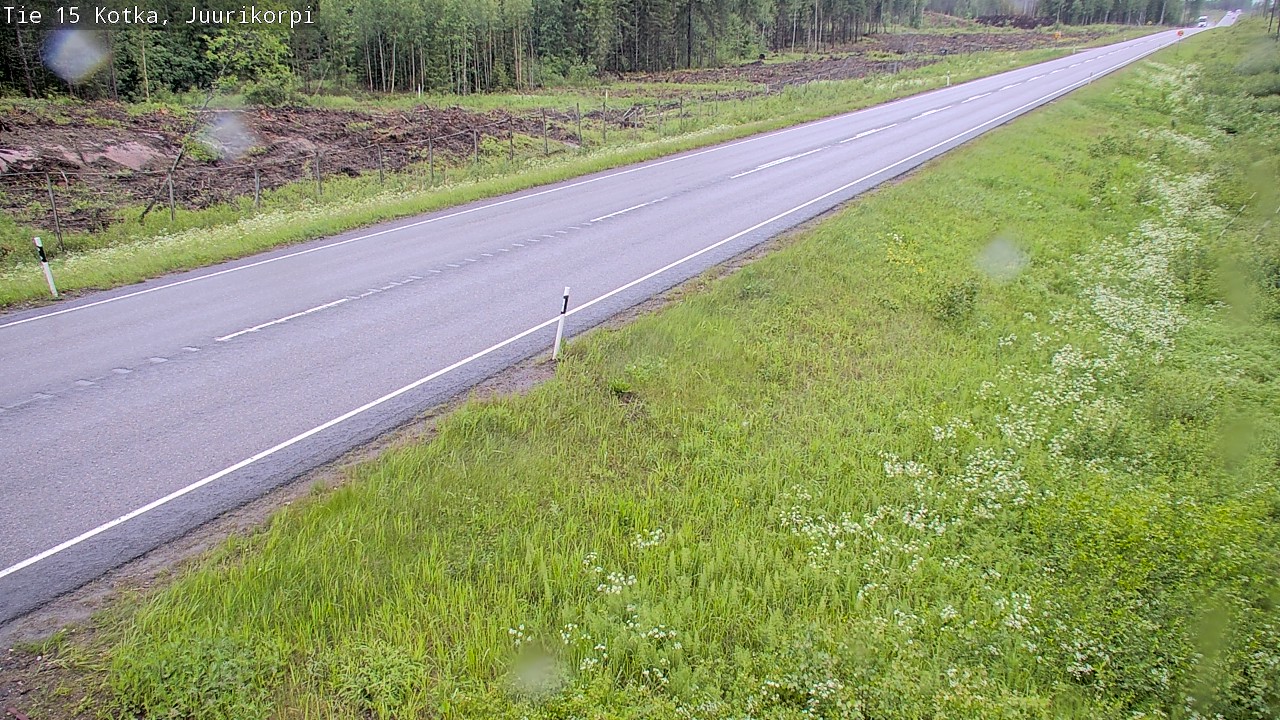Weather Camera Image Väg 15 Kotka, Juurikorpi, Kotka, Kymenlaakso