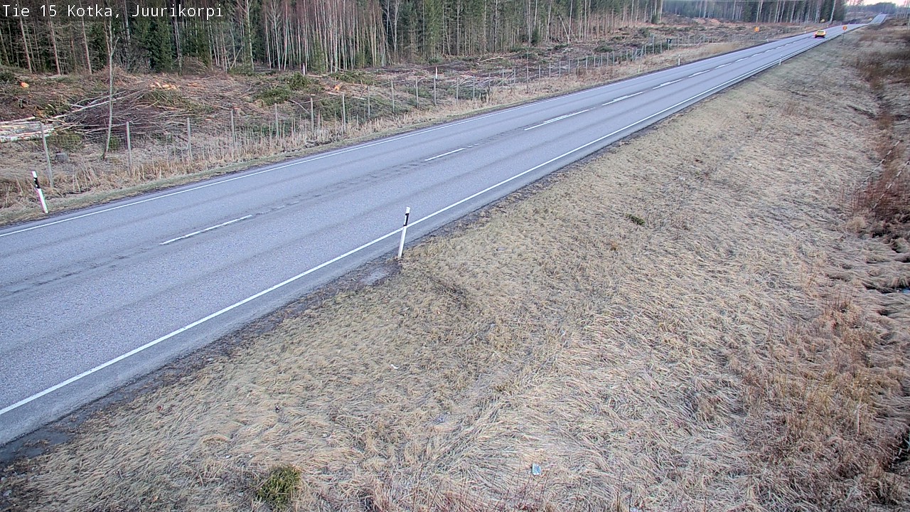 Weather Camera Image Väg 15 Kotka, Juurikorpi, Kotka, Kymenlaakso