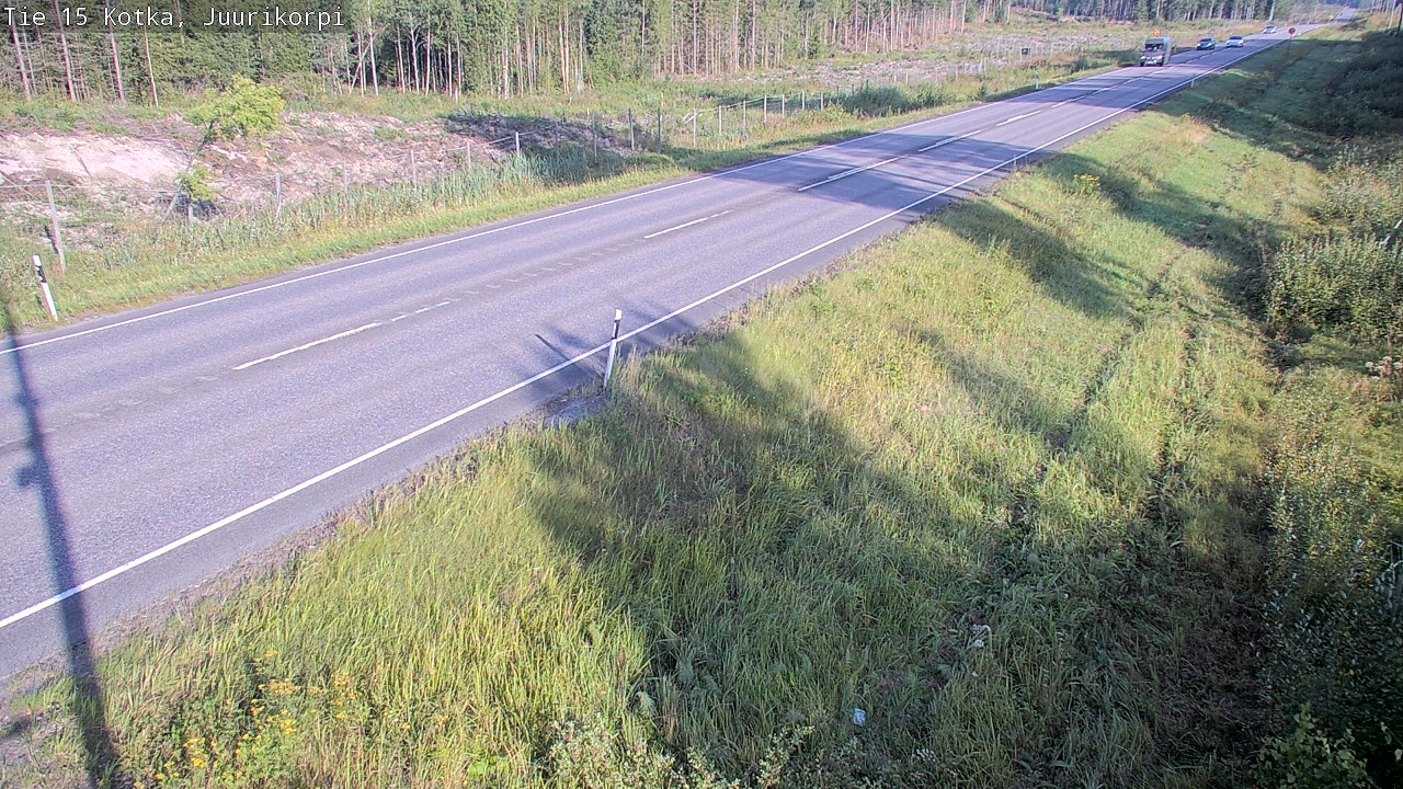 Weather Camera Image Road 15 Kotka, Juurikorpi, Kotka, Kymenlaakso
