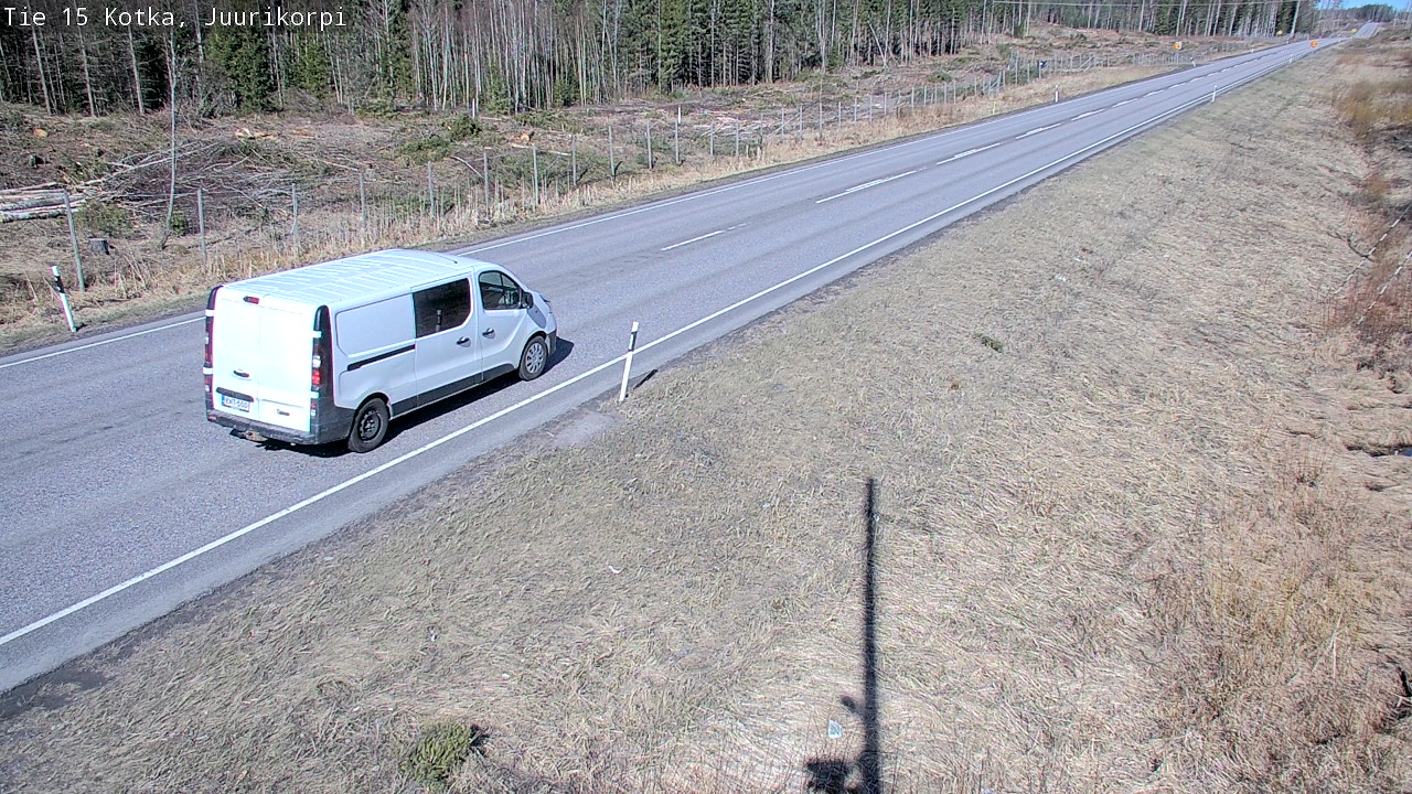 Weather Camera Image Väg 15 Kotka, Juurikorpi, Kotka, Kymenlaakso