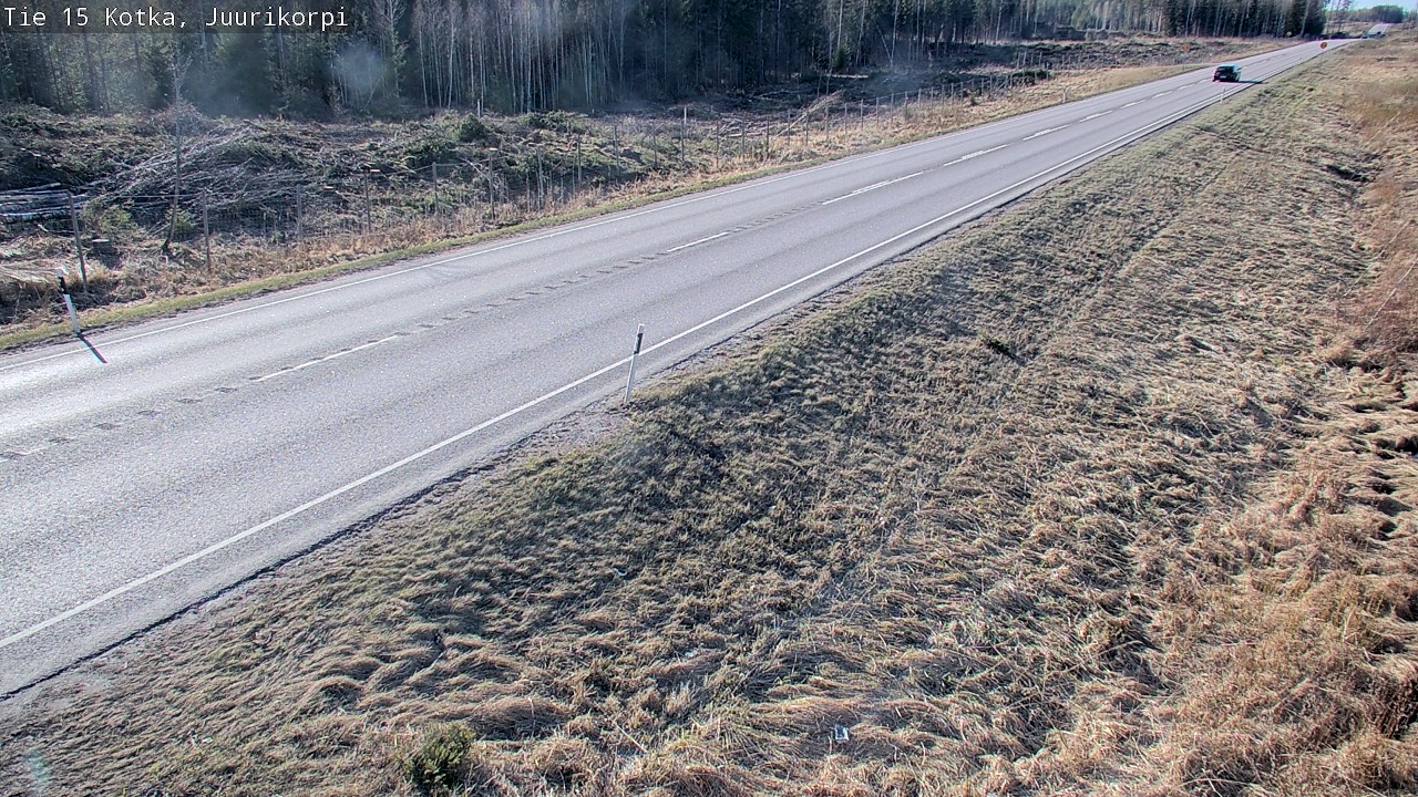 Weather Camera Image Väg 15 Kotka, Juurikorpi, Kotka, Kymenlaakso