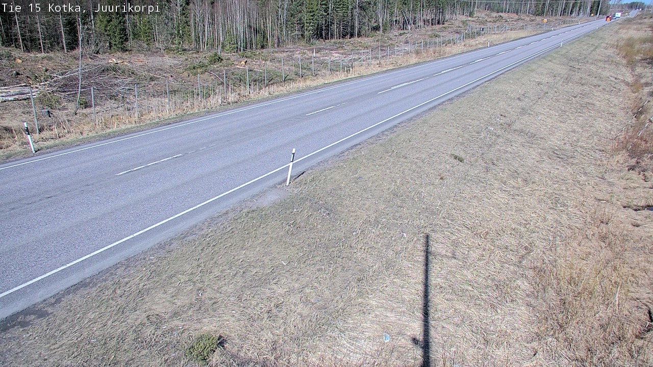 Weather Camera Image Road 15 Kotka, Juurikorpi, Kotka, Kymenlaakso