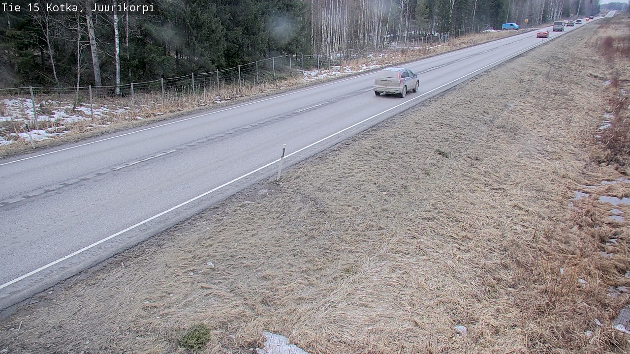 Weather Camera Image Road 15 Kotka, Juurikorpi, Kotka, Kymenlaakso